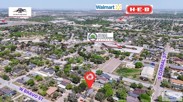 453 Sombra St, San Benito, TX 78586 - birds eye view of property