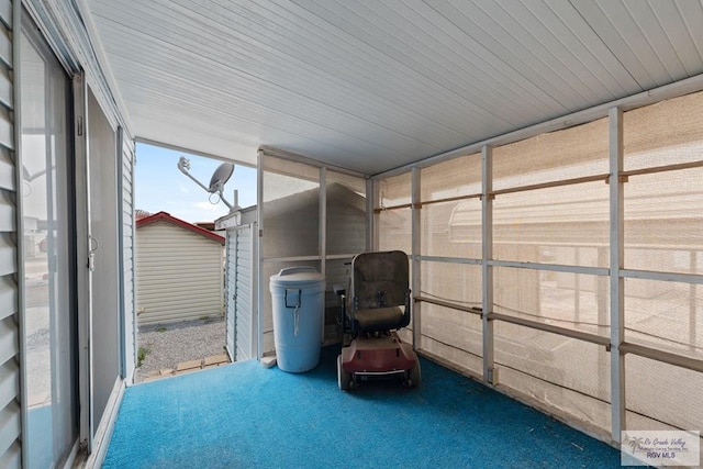 view of sunroom / solarium