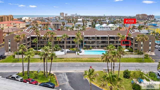 111 E Morningside Dr Unit 209, South Padre Island, TX 78597 - view of urban area with a pool area