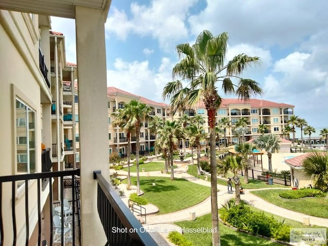 view of balcony