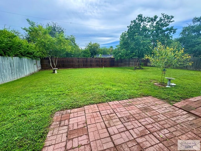1901 Martha St, Harlingen, TX 78550 - fenced backyard featuring a patio