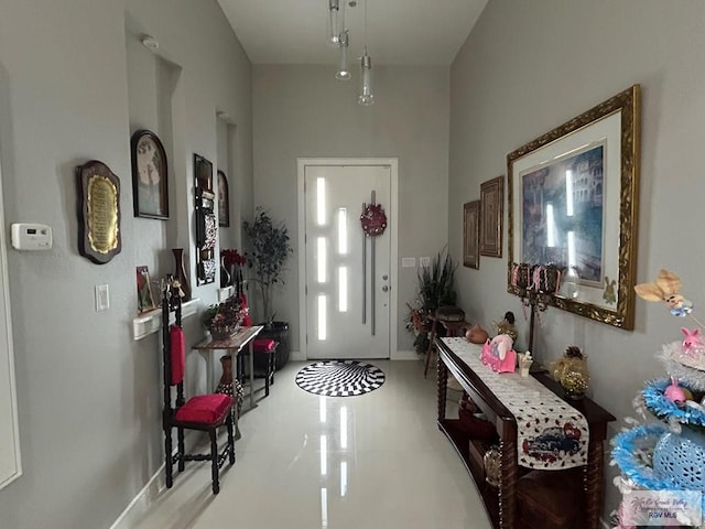 entrance foyer with baseboards