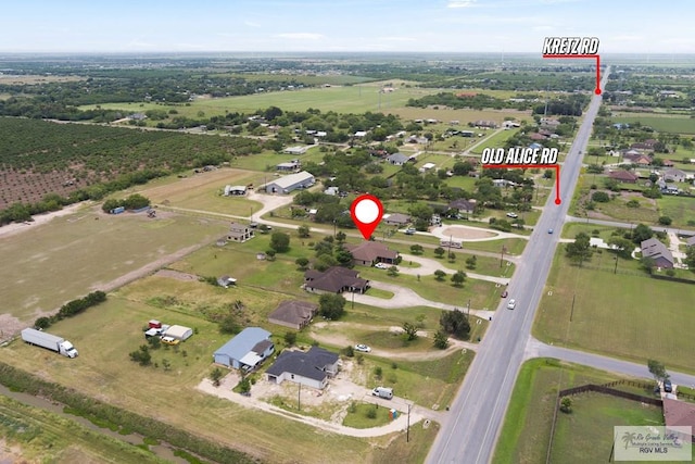 31660 Fm 1575, Los Fresnos, TX 78566 - aerial view of property's location with rural landscape