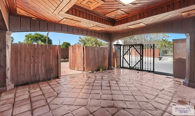 2307 Carlos Ave, Brownsville, TX 78526 - view of patio featuring a gate and fence