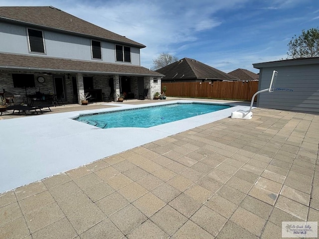 view of pool with a patio