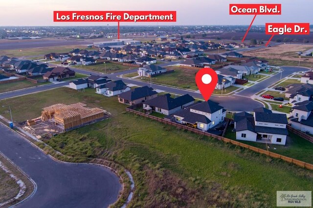 122 Heron Dr, Los Fresnos, TX 78566 - aerial perspective of suburban area