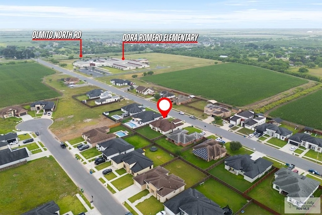 9470 Cajun, Los Fresnos, TX 78566 - bird's eye view with a rural view
