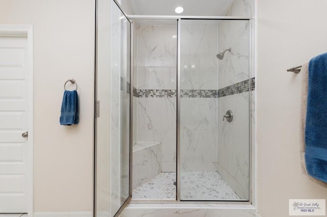 1903 W Webster Dr, Edinburg, TX 78542 - full bath with a marble finish shower