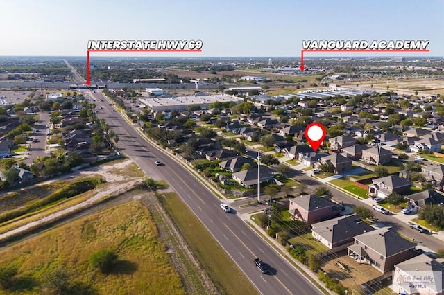 1903 W Webster Dr, Edinburg, TX 78542 - aerial view of property and surrounding area