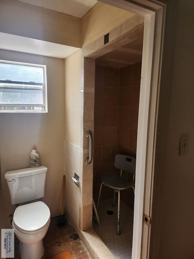 bathroom featuring toilet