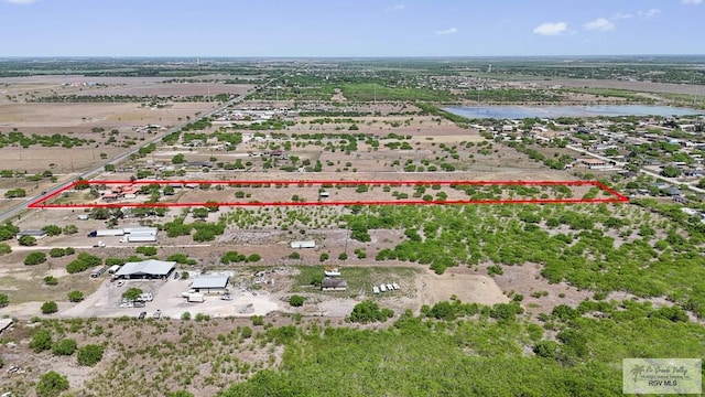 34390 Fm 732, San Benito, TX 78586 - drone / aerial view featuring a water view