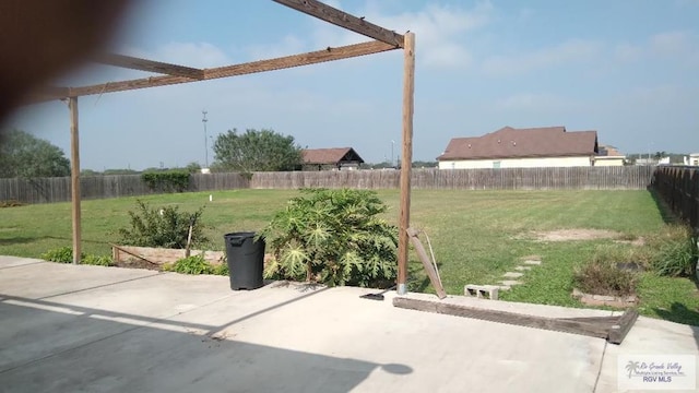 view of yard featuring a patio area