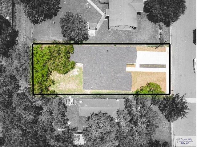 23100 Hidalgo Ave, Harlingen, TX 78552 - aerial view of property's location with property parcel outlined