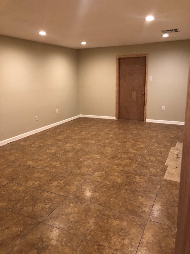 view of tiled spare room