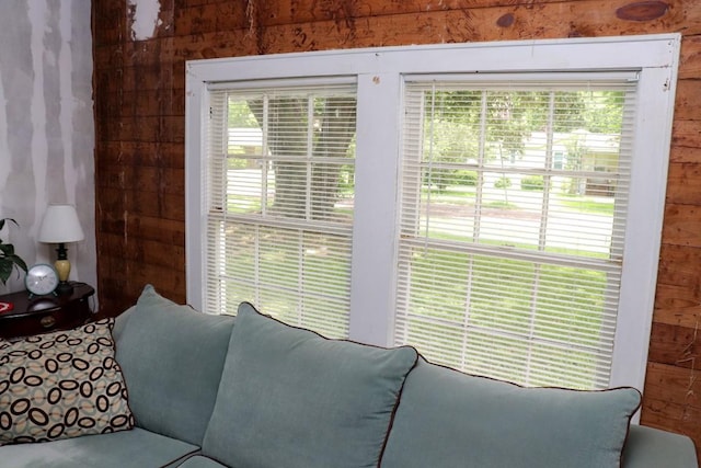 interior details with wood walls