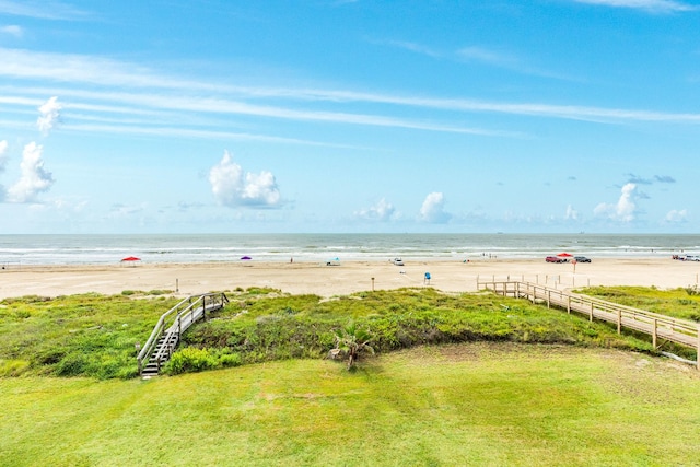 water view with a beach view