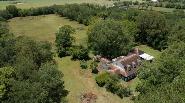 drone / aerial view featuring a rural view