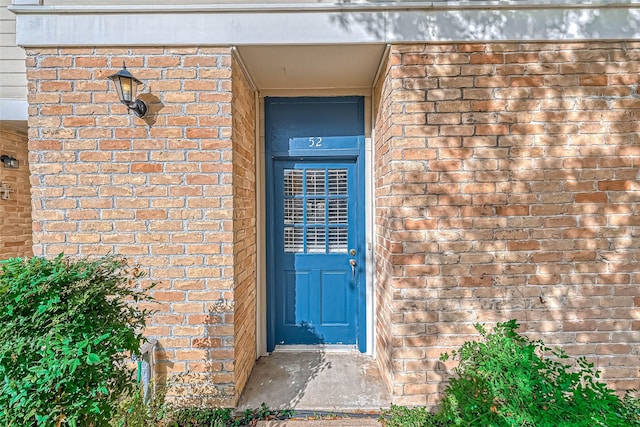 view of exterior entry