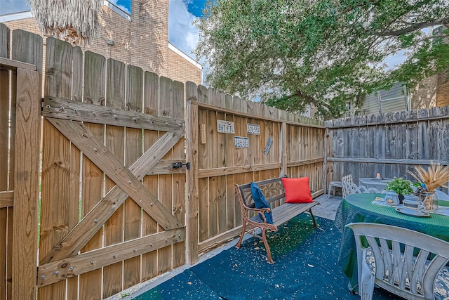 view of patio