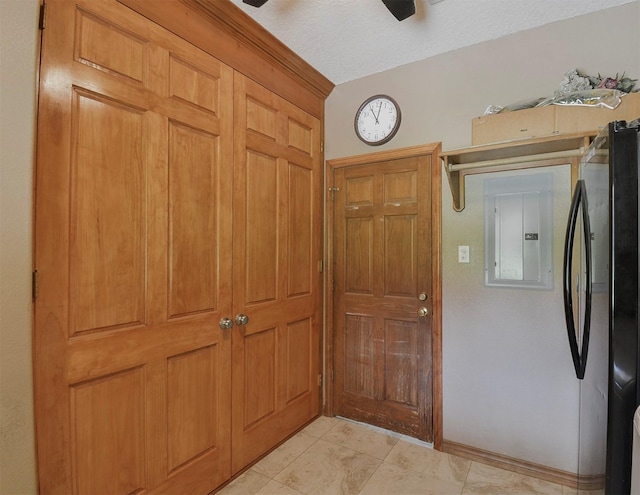 interior space with light tile flooring