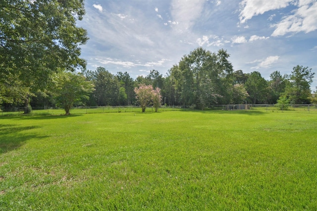 view of yard featuring a rural view