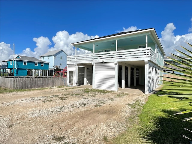 view of back of property