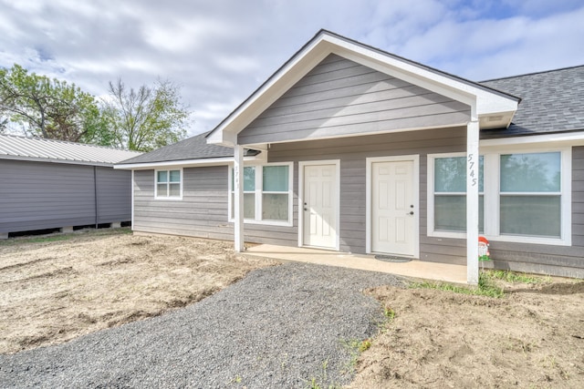 view of rear view of property