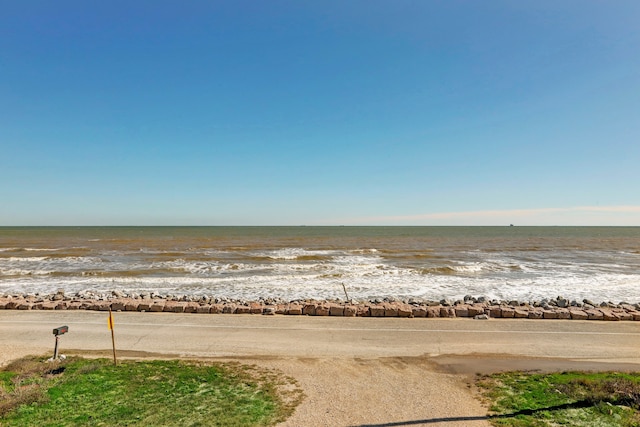 property view of water with a view of the beach