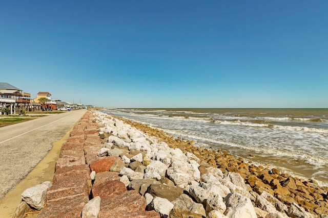 view of street featuring a water view