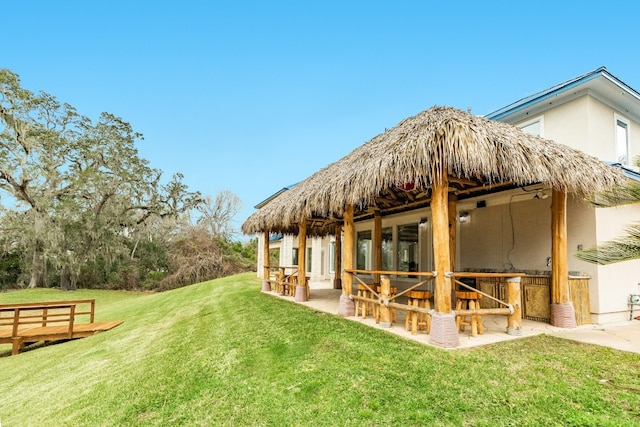 view of yard featuring a patio area