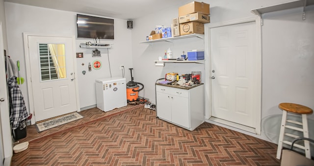 view of clothes washing area