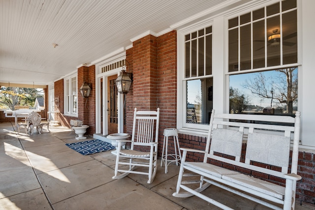 view of patio / terrace with a porch