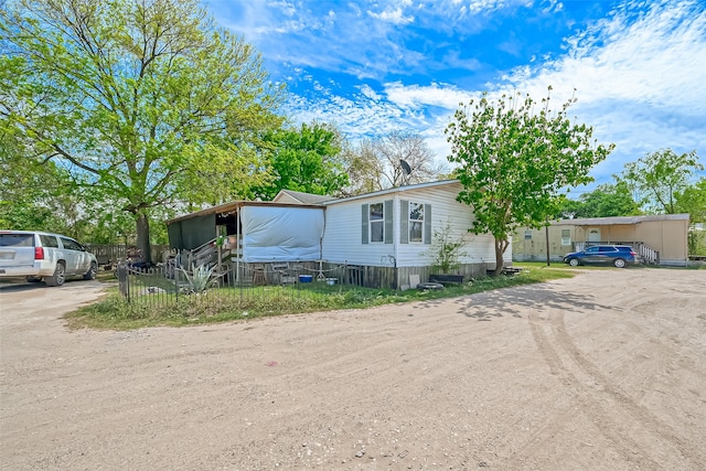 view of manufactured / mobile home