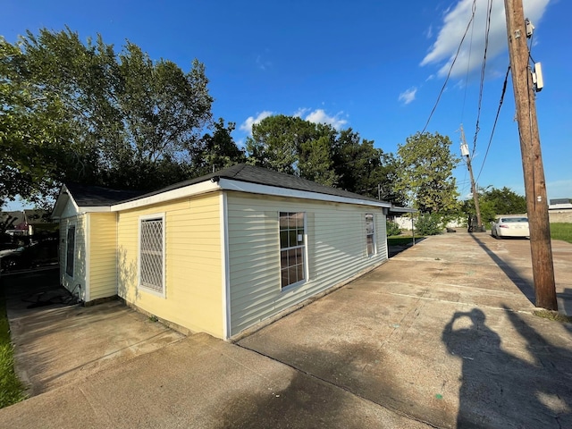 view of property exterior