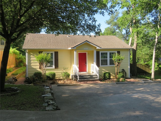 view of front of home