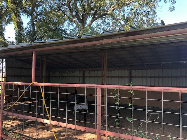 view of horse barn