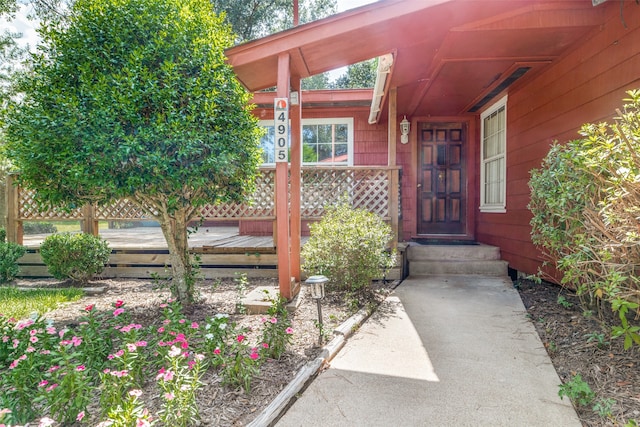 view of entrance to property