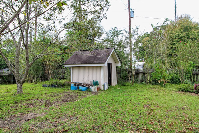 exterior space with a lawn