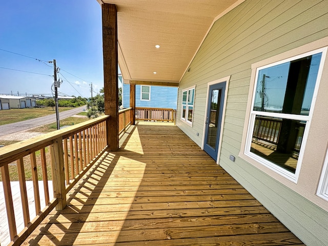 view of deck