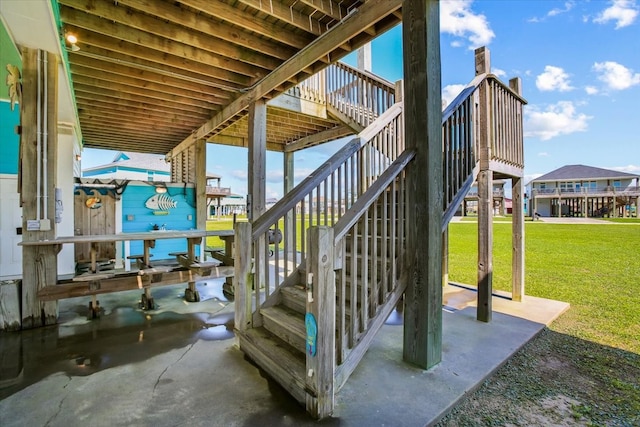 view of patio / terrace featuring a deck