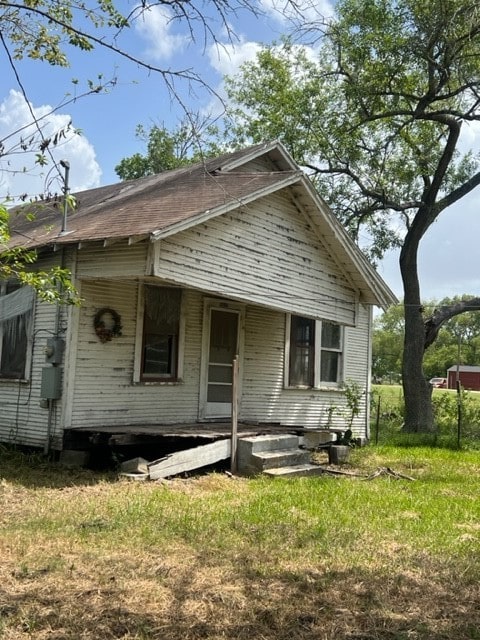 view of rear view of property