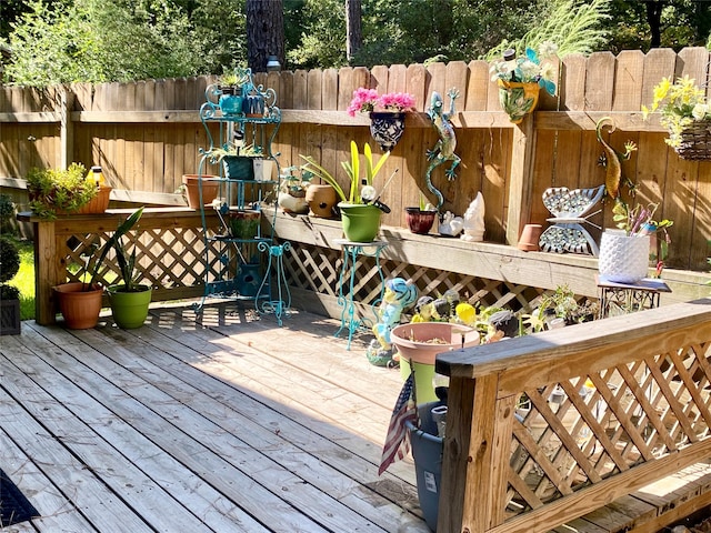 36 Corkwood Rd, Trinity, TX 75862 - wooden terrace with fence