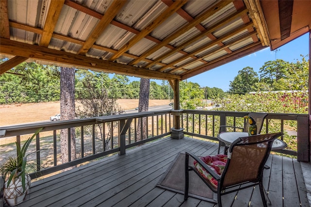 view of wooden terrace