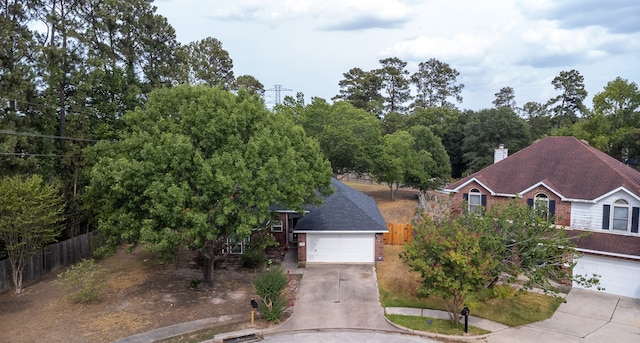 birds eye view of property