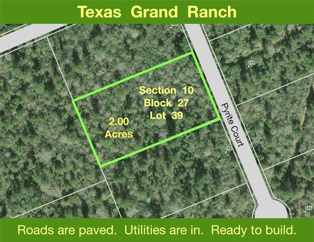 10-27-39 Pyrite Ct, Huntsville TX, 77340 land for sale