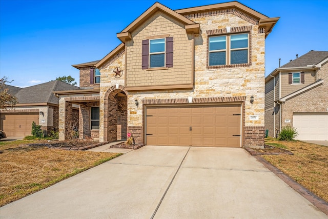 view of front of house featuring a garage