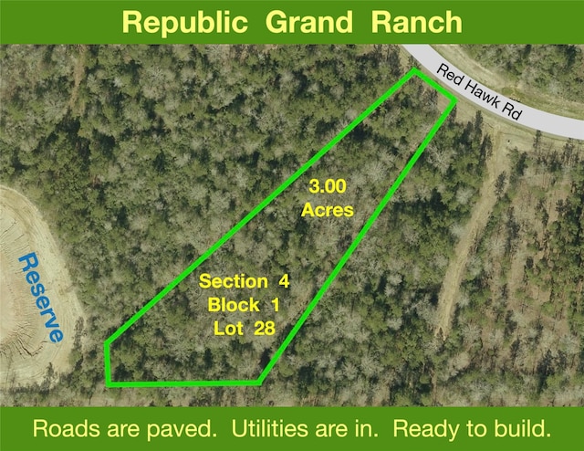 15491 Red Hawk Rd, Willis TX, 77378 land for sale