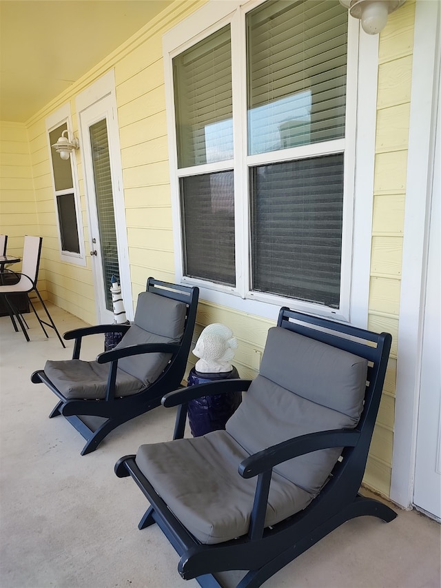 view of patio / terrace with a porch