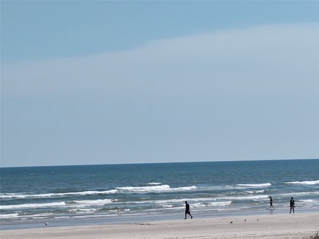 view of water feature featuring a view of the beach