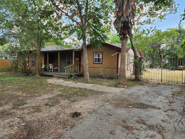 view of rear view of property